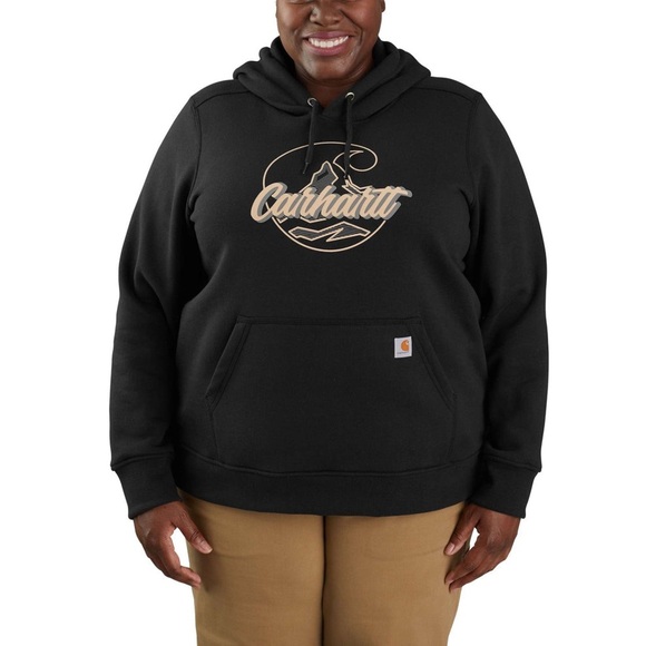 Carhartt RELAXED FIT MIDWEIGHT C LOGO GRAPHIC HOODIE | Black | NEW/NWT!!🖤 - Picture 1 of 9